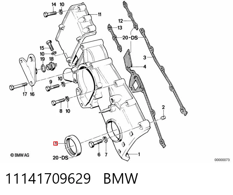 Сальник коленвалу NB432 Payen