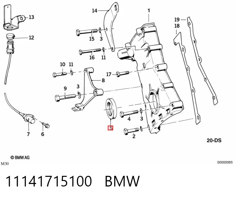 Купити Сальник коленвалу BMW 7  E32