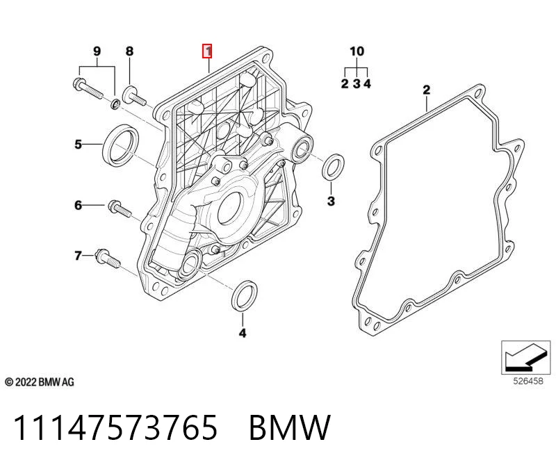 11147573765 BMW Масляний насос двигуна