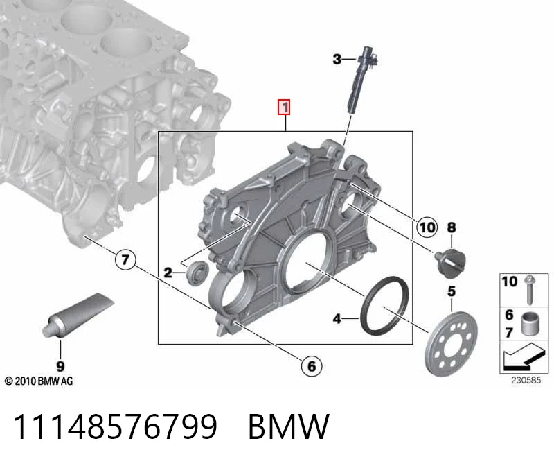 ДВЗ BMW X1 позашляховик (E84) (2009 - 2015) ціна, від 38.01 USD