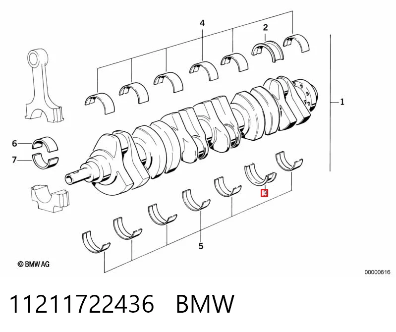 Купити H9487025 Federal Mogul Вкладиші колінвала, корінні, комплект, 1-й ремонт (+0,25)