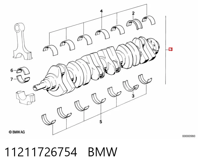 Вал колінчастий і маховик BMW 3 універсал (E46) (1999 - 2005) ціна, від 30.79 USD