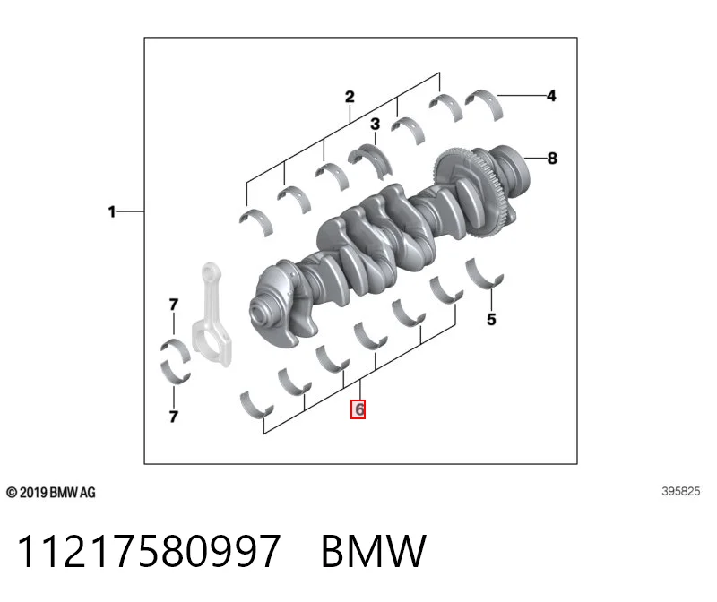 11217580997 BMW Підшипник ковзання клонували