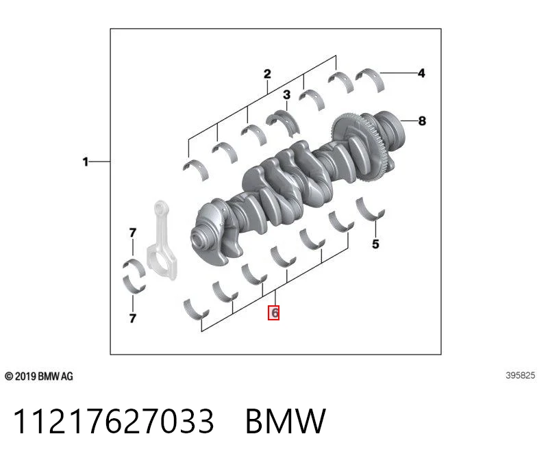 11217627033 BMW Підшипник ковзання клонували