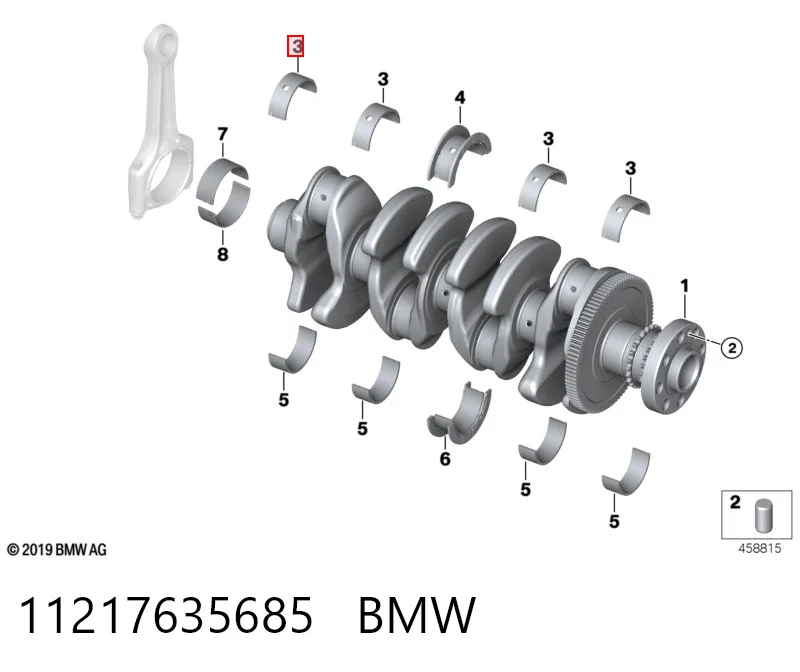 11217635685 BMW Підшипник ковзання клонували