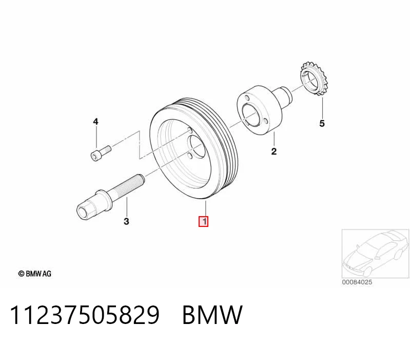 Демпфер колінвалу на BMW X3  E83