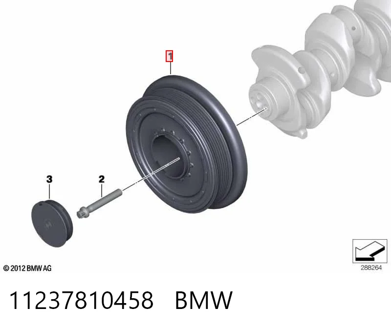 Купити 7810458 BMW Шків колінчастого вала