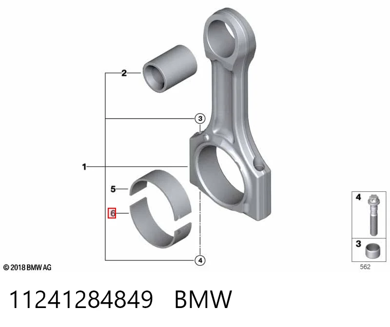 713419 Glyco Підшипник шатуна