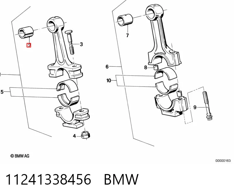 Втулка шатуна клонували Kolbenschmidt 87294690 ціна, від 6.02 USD