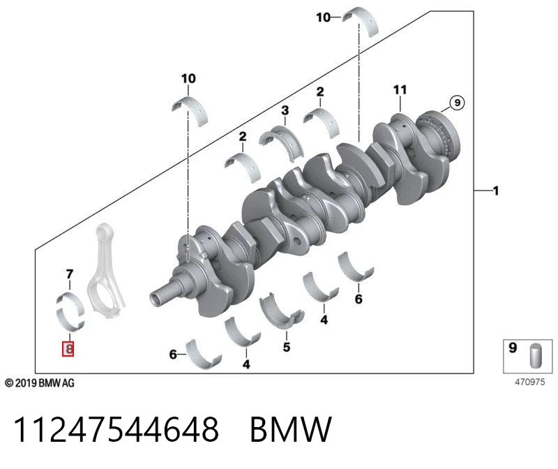 11247544648 BMW Підшипник шатуна