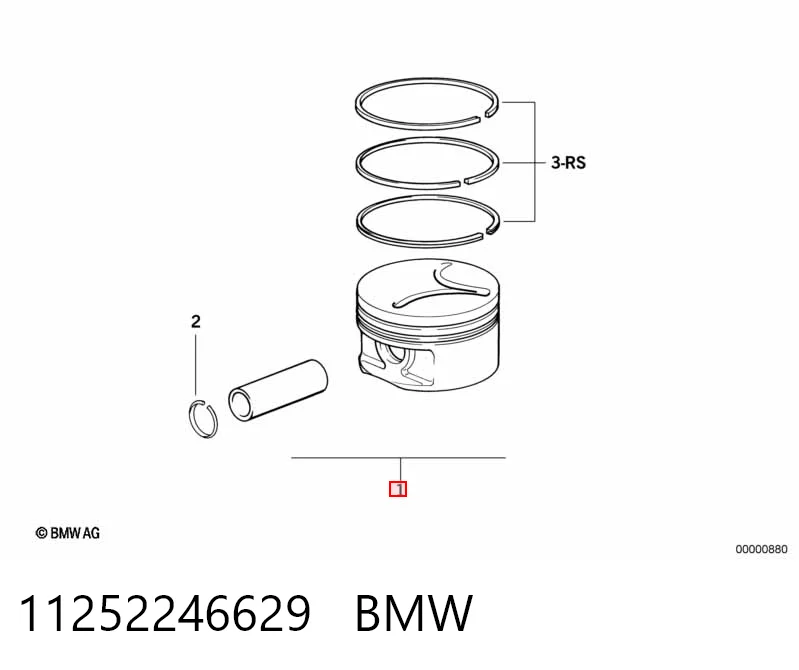 826200 Mahle Original Поршень в зборі
