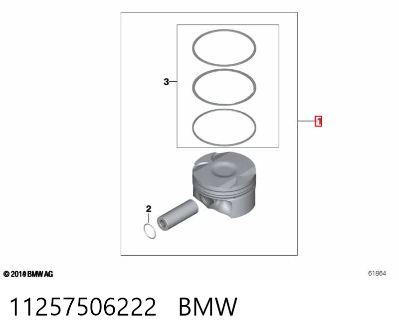 831300 Mahle Original Поршень в зборі