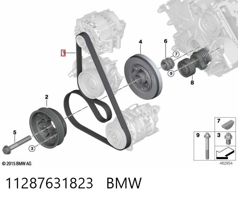 11287631823 BMW Поліклиновий ремінь