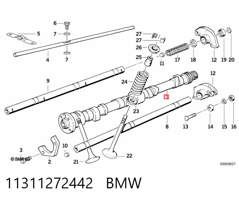 Розподілвал двигуна BMW 3 седан (E21) (1975 - 1984) ціна, від 25.79 USD