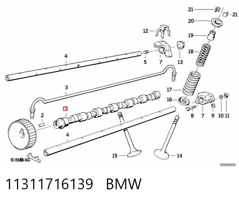 Розподілвал двигуна BMW 5 седан (E28) (1980 - 1990) ціна, від 66.36 USD
