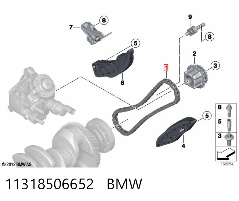 Купити TYZ13507WA010 Zuiko Ланцюг ПНВТ