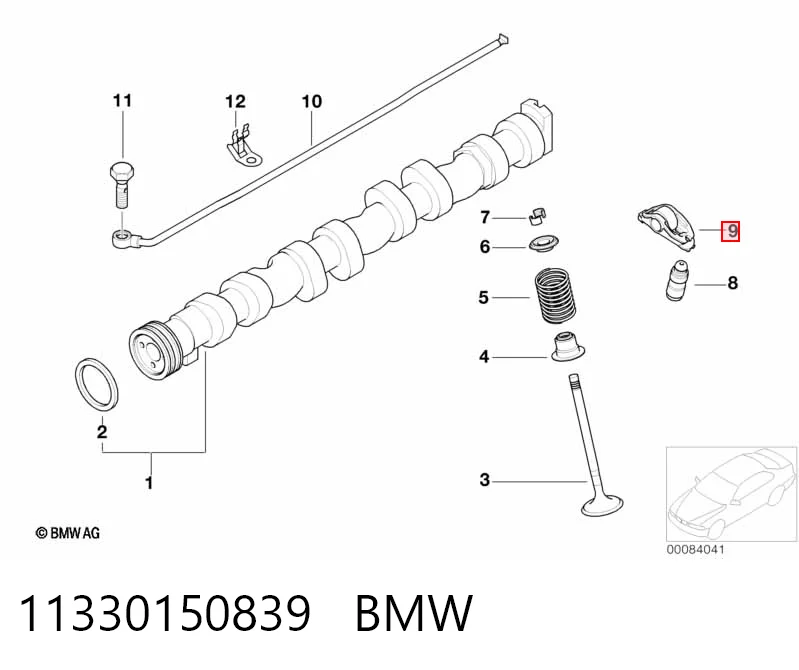 Коромисло клапана, рокер на BMW X1  E84