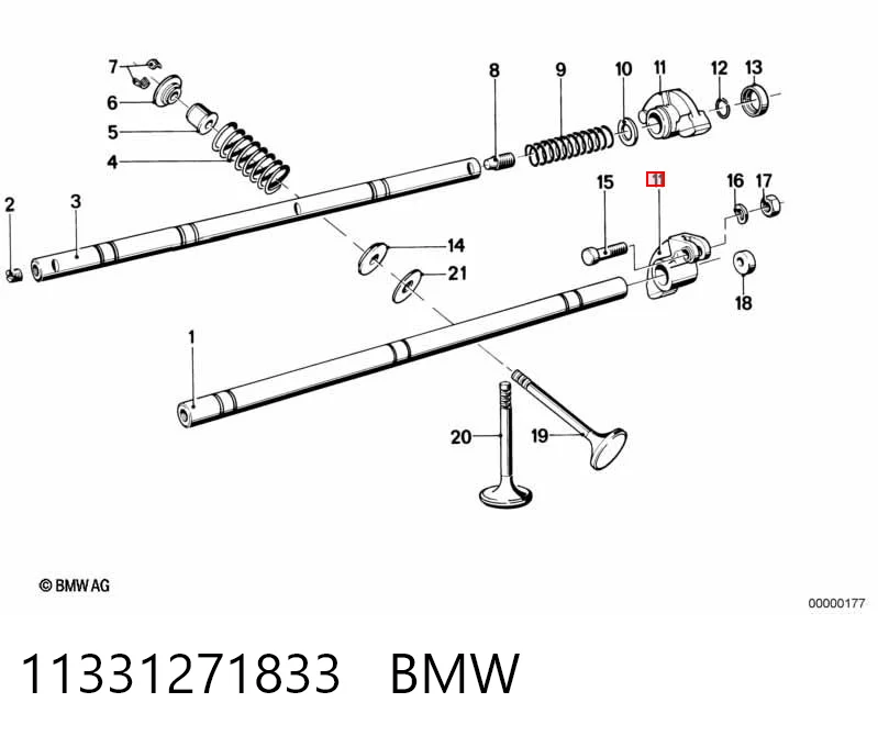 Рокер клапана BMW 5 седан (E28) (1980 - 1990) ціна, від 16.49 USD