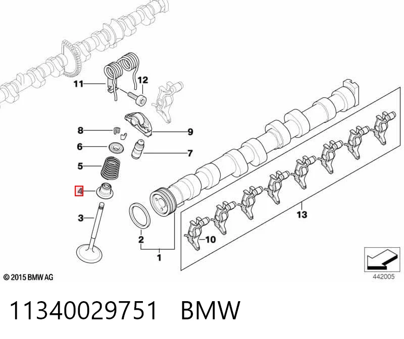 11340029751 BMW Ковпачок маслоз'йомного
