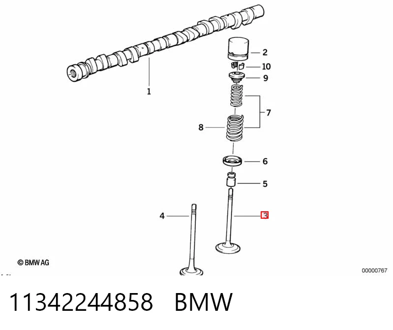 0098BMCR Gieffe Клапан впускний