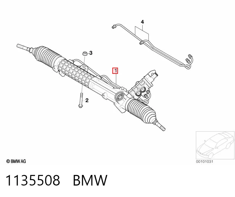 Кермова рейка BMW 3 