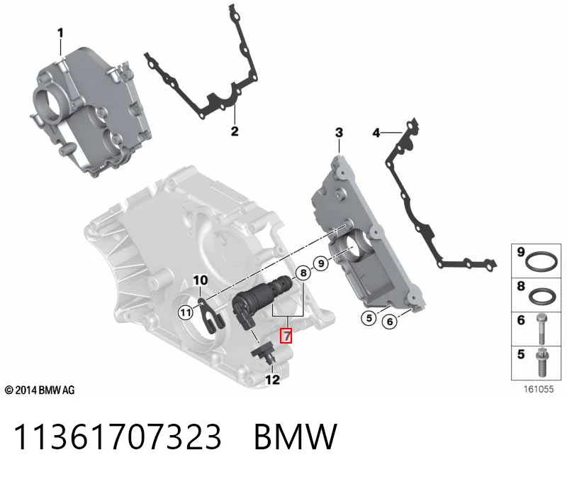 11361707323 BMW Клапан електромагнітний положення розподільного