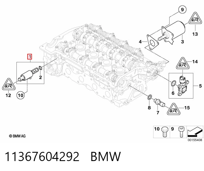 11367604292 BMW Клапан електромагнітний положення розподільного