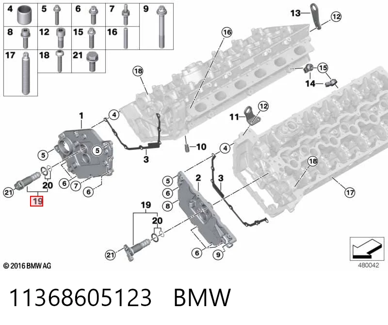 11368605123 BMW Клапан електромагнітний положення розподільного