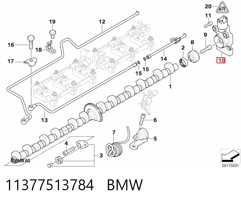 11377513784 BMW Датчик розподільного вала