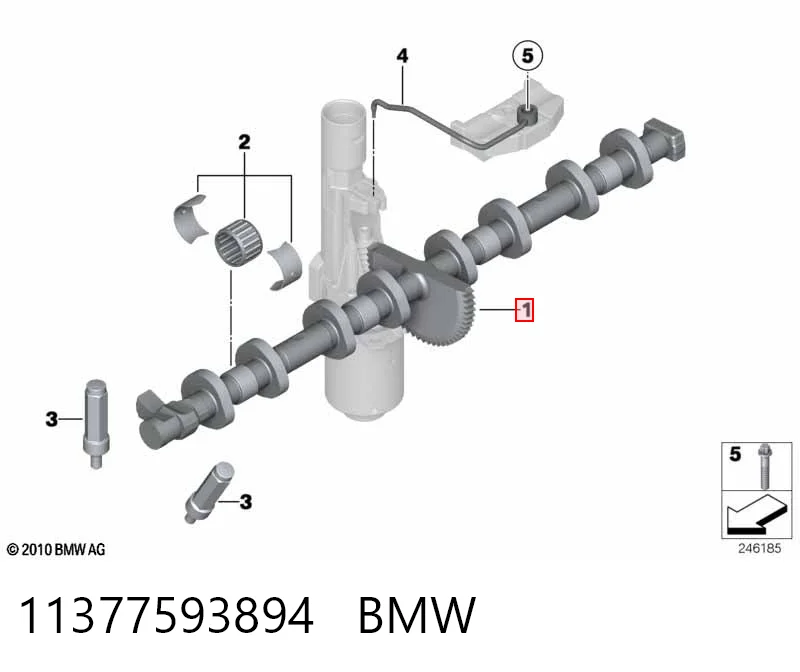 Ексцентриковий вал, вальветронік (valvetronic) Freccia CM052430 ціна, від 214.21 USD