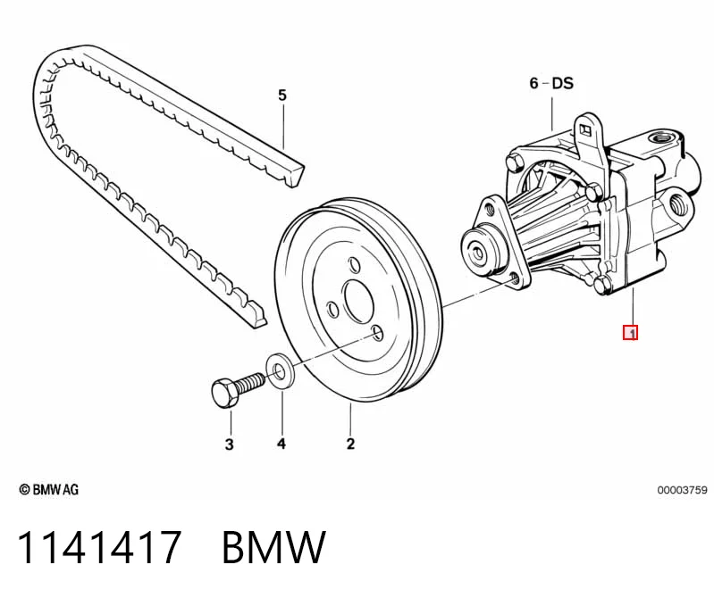 1141417 BMW Насос гідропідсилювача