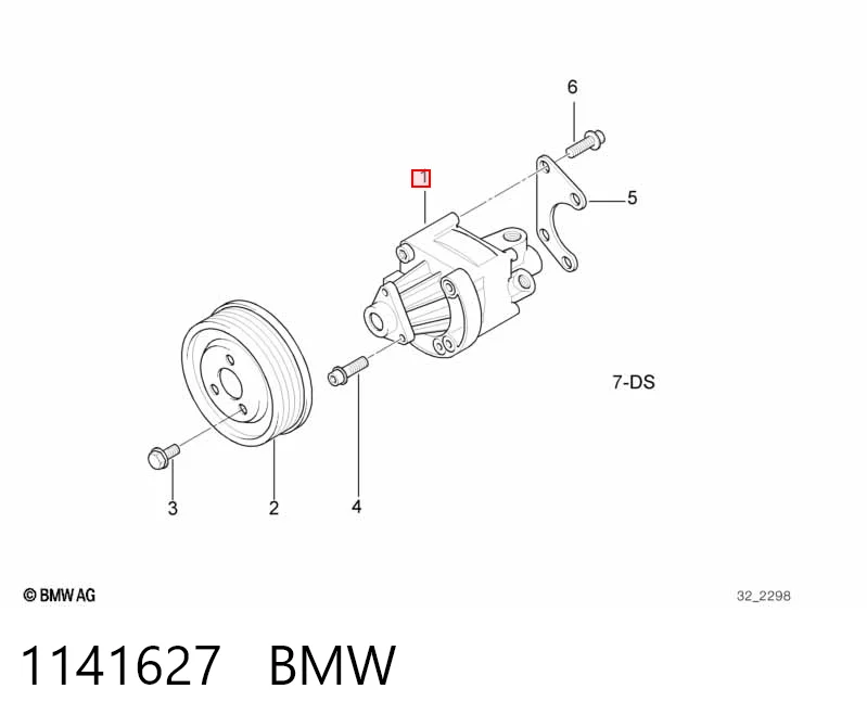 1141627 BMW Насос гідропідсилювача