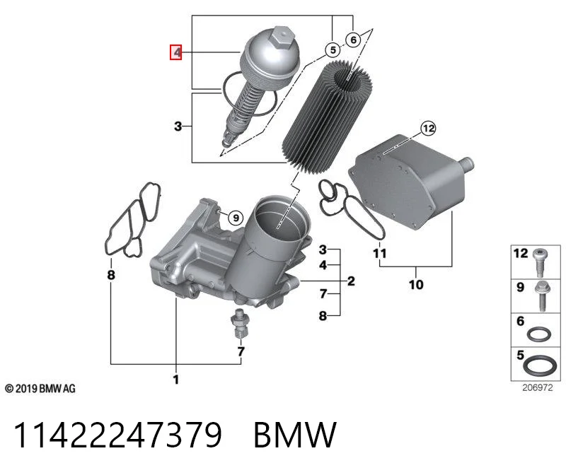 Кришка масляного фільтра AND 3M115038