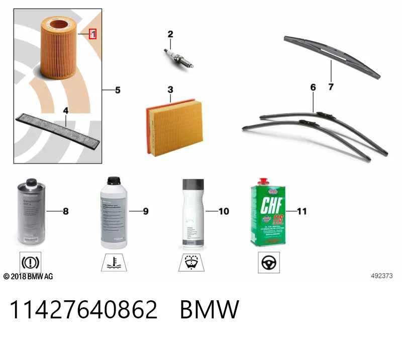 11427640862 BMW Фільтр масла