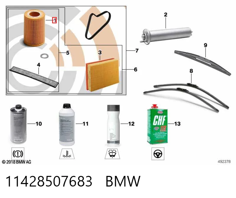 11428507683 BMW Фільтр масла