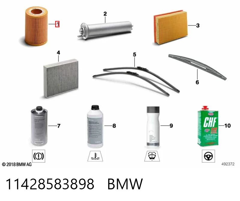 11428583898 BMW Фільтр масла