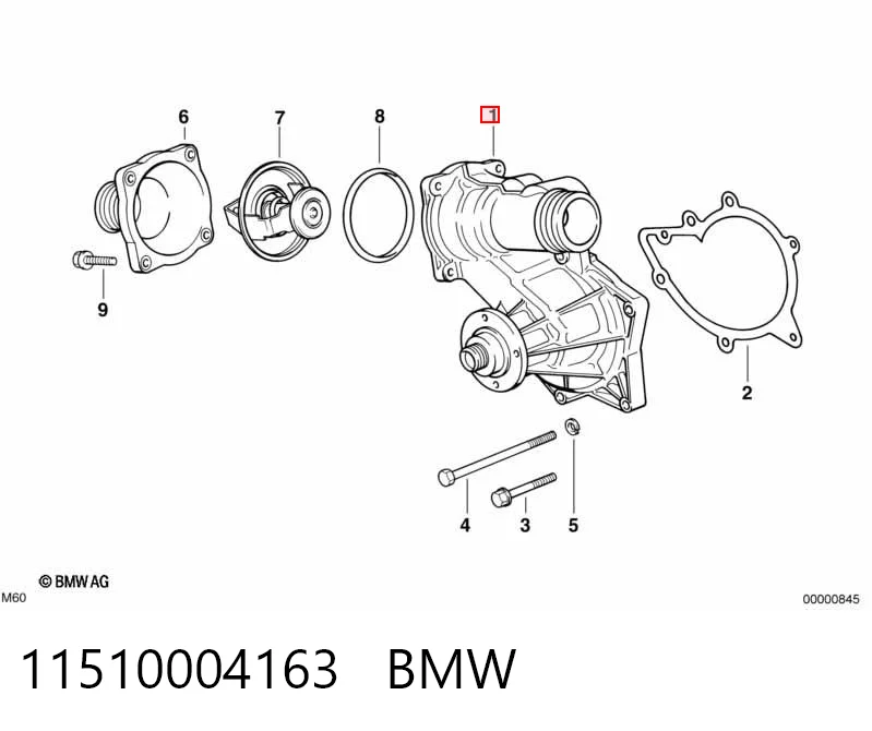 11510004163 BMW Насос охолодження