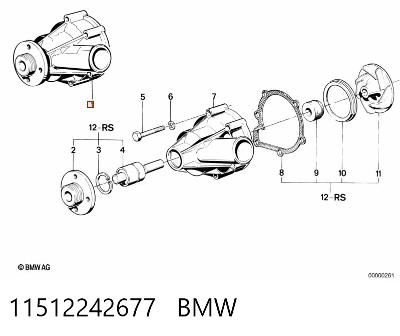 Купити DD1351 Delphi Насос охолоджуючої рідини