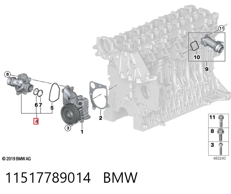 11517789014 BMW Авто термостат