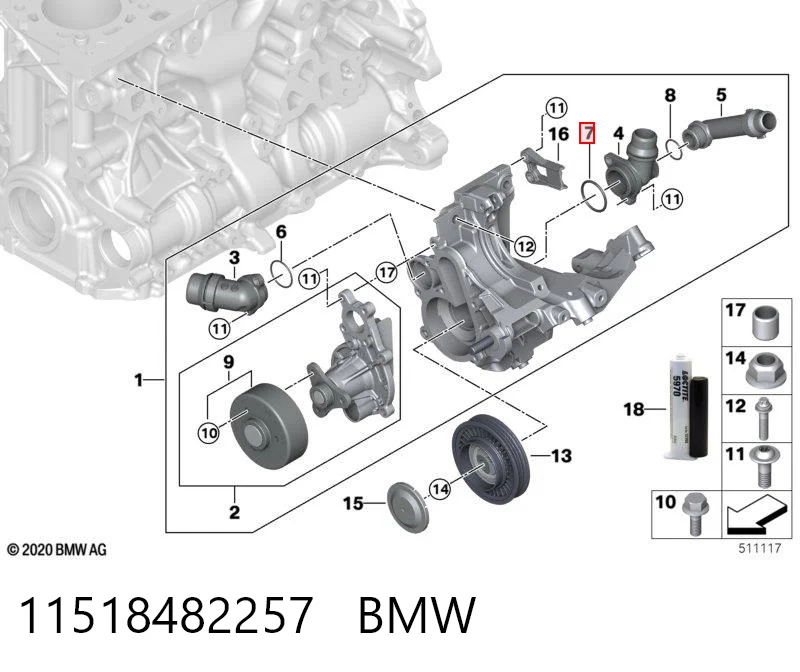11518482257 BMW 