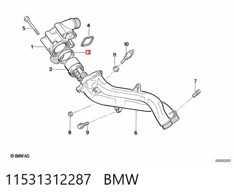 Купити 5001855521 Renault (RVI) Прокладка термостата