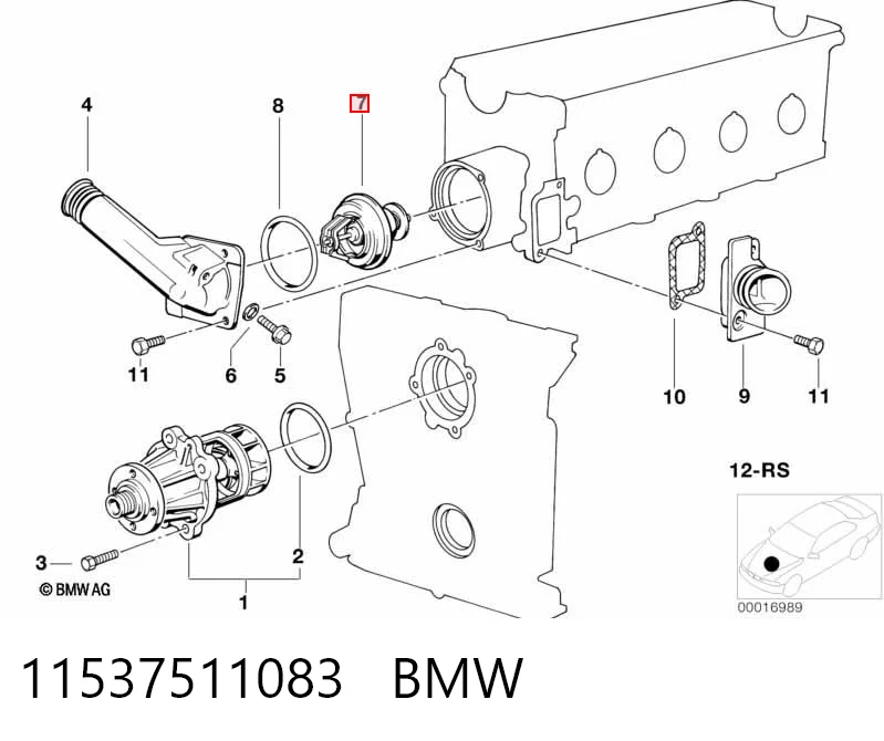 11537511083 BMW Авто термостат