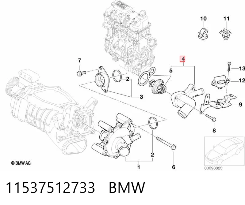 11537512733 BMW Авто термостат