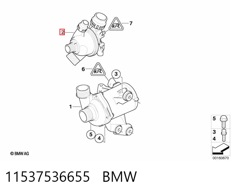 11537536655 BMW Авто термостат