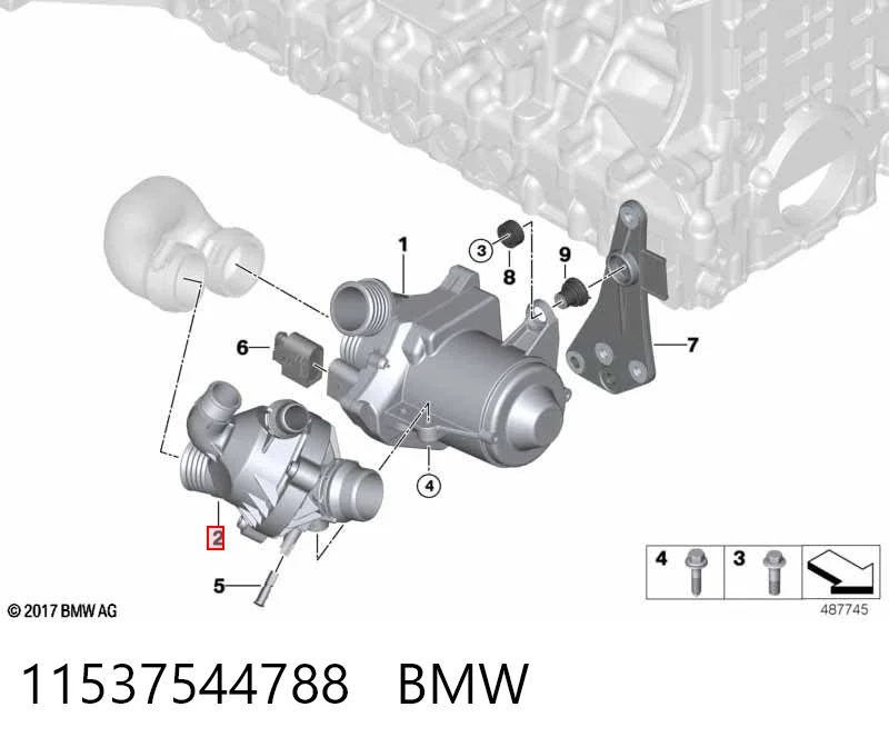 11537544788 BMW Авто термостат