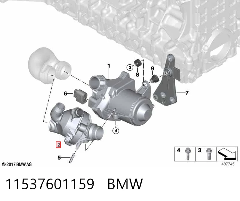 11537601159 BMW Авто термостат