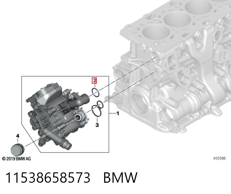 11538658573 BMW Прокладка впускного колектора