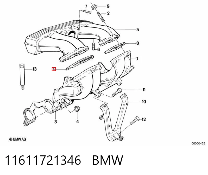 Прокладка впускного колектора BMW 3 седан (E30) (1982 - 1992) ціна, від 1.42 USD