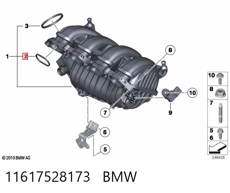 Купити Прокладка впускного колектора Peugeot 408 RUSSIA 