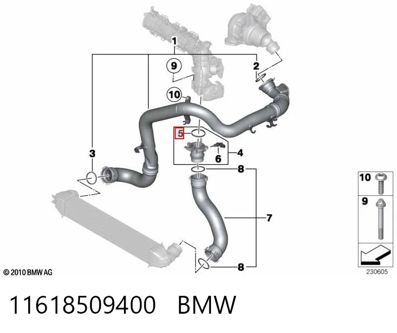 Прокладка впускного колектора BMW 3 седан (F30, F80) (2011 - 2018) ціна, від 10.68 USD
